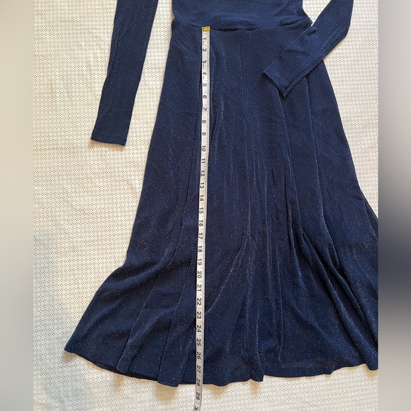 SALE !!!!!SHEIN Dress Dark Blue Shiny - Picture 5 of 7